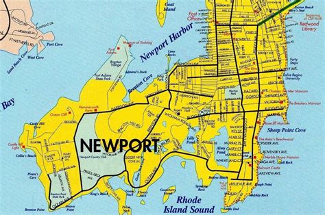 Map Of Newport Rhode Island